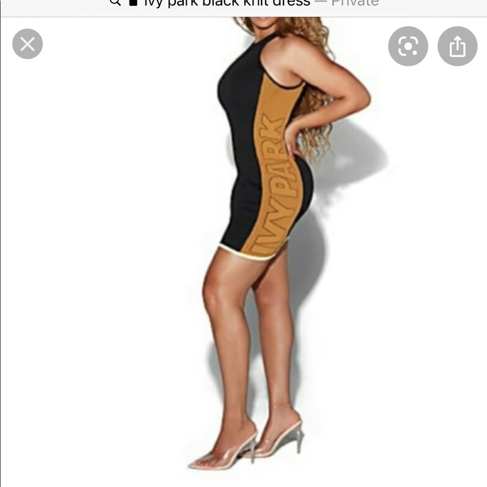 Ivy Park X Adidas Black Knit dress